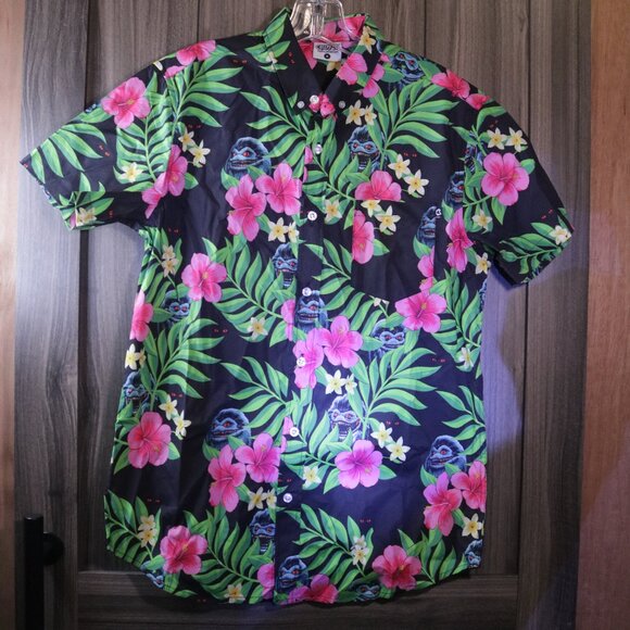 Creepy Co Horror Movie Critters Hawaiin Shirt - Picture 1 of 7